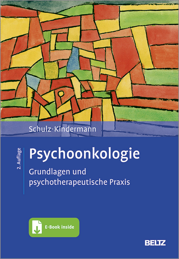 Blue book cover of "Psychoonkologie", 2nd edition